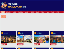 Tablet Screenshot of groupholidays.com